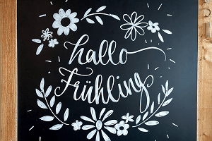 Lettering mit Flüssigkreide