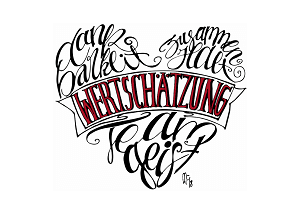 Lettering für Mitarbeiter des Breunigerland Ludiwgsburg