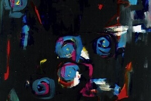 Titel: Abstrakt Blau, Technik: Acryl auf Leinwand