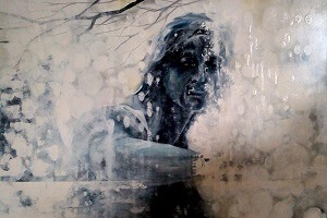 Titel: Engel, Technik: Acryl auf Leinwand