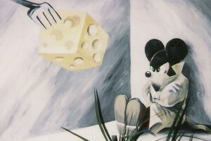 Titel: Mickey, Technik: Acryl auf Leinwand, Quelle: Unbekannt