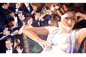 Titel: Orchester, Technik: Acryl auf Leinwand, Quelle: Unbekannt