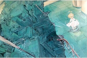 Titel: Submerge, Technik: Acryl auf Leinwand, Quelle: Yuumei