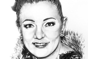 Titel: Svetlana, Technik: Graphit auf Papier