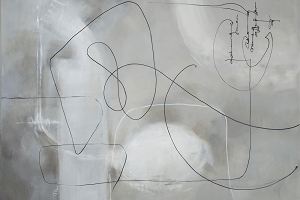 Titel: Abstrakt Grau, Technik: Acryl Open auf Leinwand, Quelle: Unbekannt